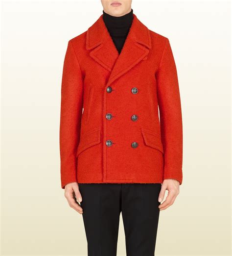 gucci wool jacket men|gucci orange fur coat.